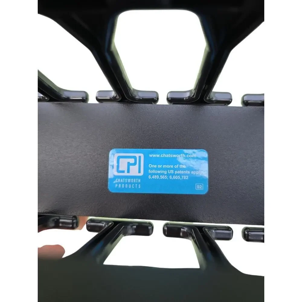 Open Box Panduit WMP1E‎ Horizontal Cable Manager, Black, 2 RU, Black